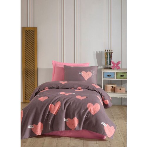 Lessentiel Maison set posteljina jana, 160x230 cm, smeđi Cene