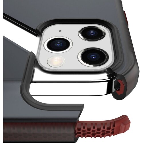  Maska za iPhone 12/ 12 Pro crveno Itskins Supreme Frost Antimicrobial crna Cene