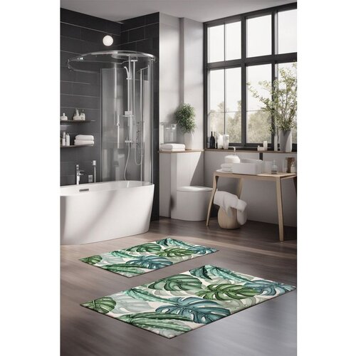  CT-5327 multicolor bathmat set (2 pieces) Cene