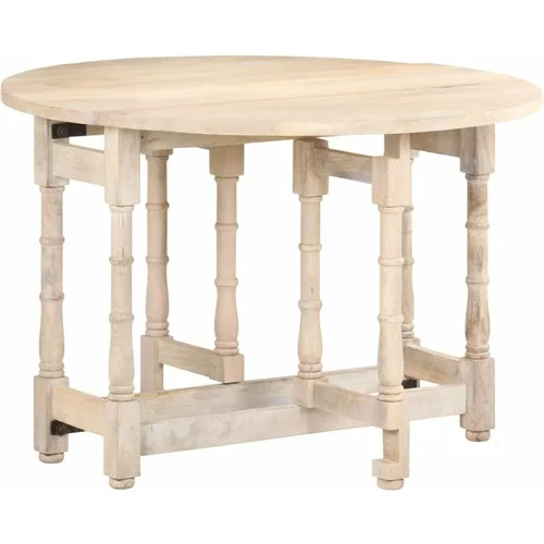  Jedilna miza okrogla 110x76 cm trden mangov les, (20711237)