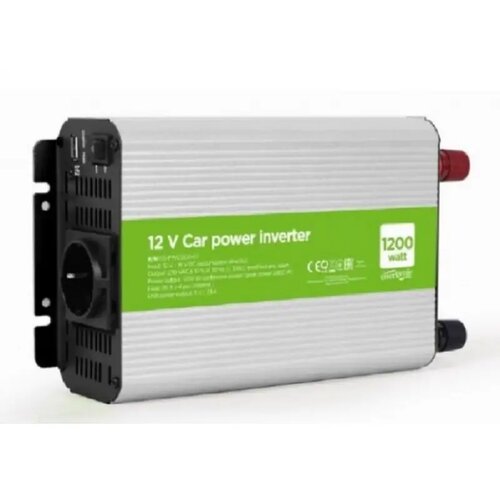 Gembird EG-PWC1200-01 12V Auto inverter DC/AC 1200W+USB port Cene