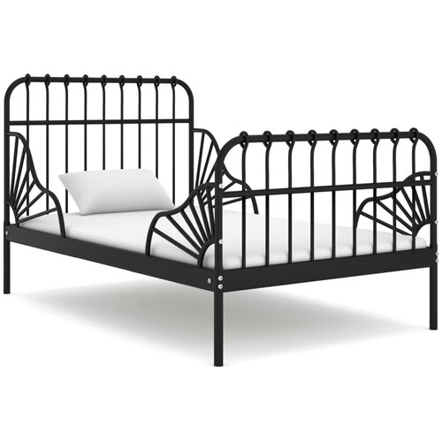  Produživi okvir za krevet crni metalni 80 x 130/200 cm Cijene