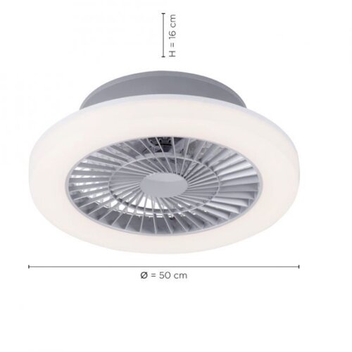 PAUL NEUHAUS Leuchten Direkt 14645-55 - LED svetiljka sa ventilatorom LEONARD LED/27W/230V Slike