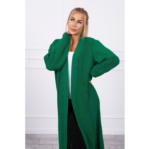 Kesi Sweater long cardigan green Slike