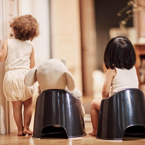 BABYBJORN kahlica Potty Chair Black/White Slike