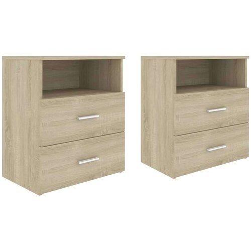VidaXL noćni ormarići 2 kom boja hrasta sonome 50 x 32 x 60 cm Slike