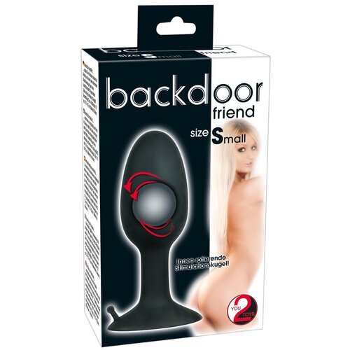 You2Toys You2 Toys Analna kupa Backdoor Friend Smal, 8cm, Crna Cene