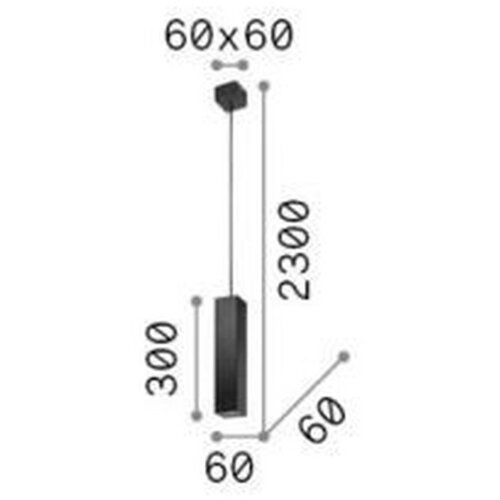 Ideal Lux VISEČA LED-SVETILKA Sky SP1 3000 K Slike