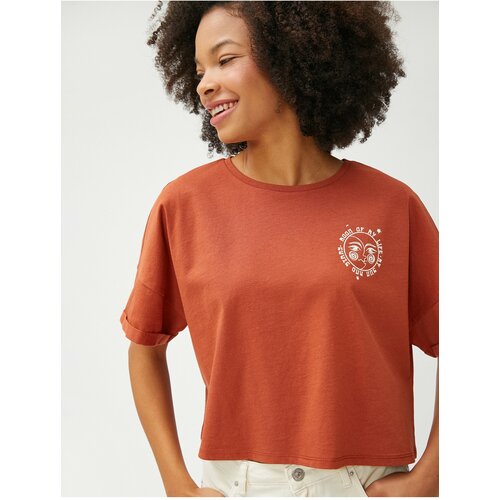 Koton T-Shirt - Brown - Regular fit Cene