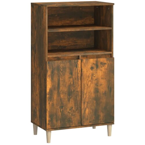 Maison Chic Visoka omara - Komoda - Predalnik dimljen hrast 60x36x110 cm inženirski les, (21720486) Cene