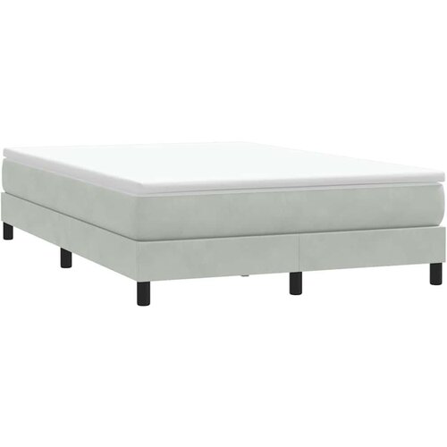 Box Spring krevet bez madraca svijetlo sivi 160x210 cm samt Cene