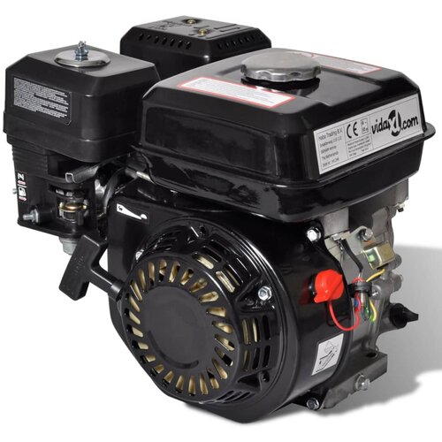 VidaXL Bencinski motor 6,5 KM 4,8 kW črn Slike
