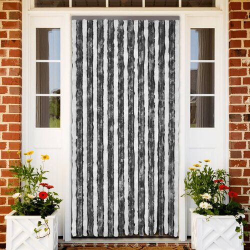 vidaXL Zastor protiv insekata sivo-bijeli 100 x 220 cm šenil Cijene