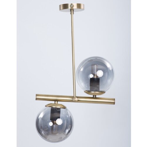 Squid Lighting siva/v zlati barvi stropna svetilka s steklenim senčilom ø 15 cm Libra Cene