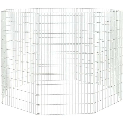 vidaXL kavez za zečeve s 8 panela 54 x 100 cm od pocinčanog željeza Cene