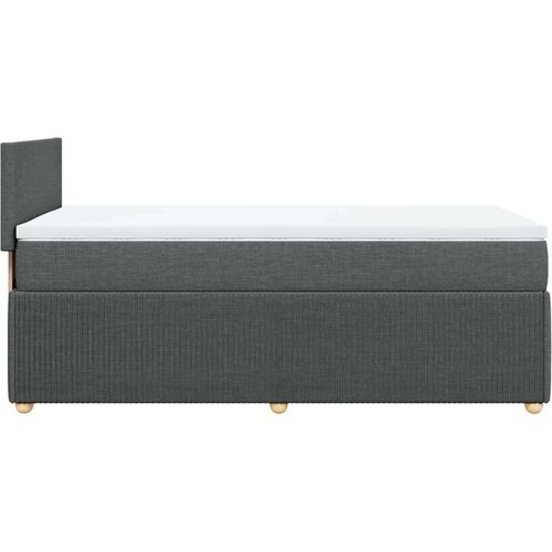 vidaXL Krevet s oprugama i madracem tamnosivi 90 x 190 cm od tkanine Cijene