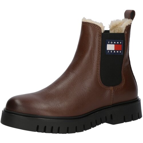 Tommy Jeans Chelsea &amp;scaron;kornji modra / rjava / rdeča / črna Slike