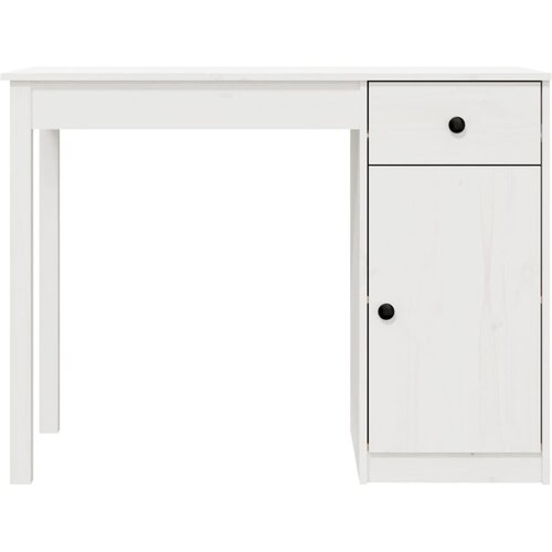 vidaXL Radni stol bijeli 100x50x75 cm od masivne borovine Cene