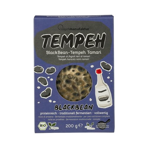 Tempehmanufaktur blackbean-tempeh tamari, bio Cene