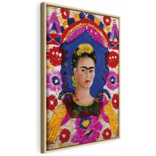  Slika - Frida Kahlo &ndash; The Frame (Self-Portrait) 60x90 U prirodnom drvenom okviru Cijene