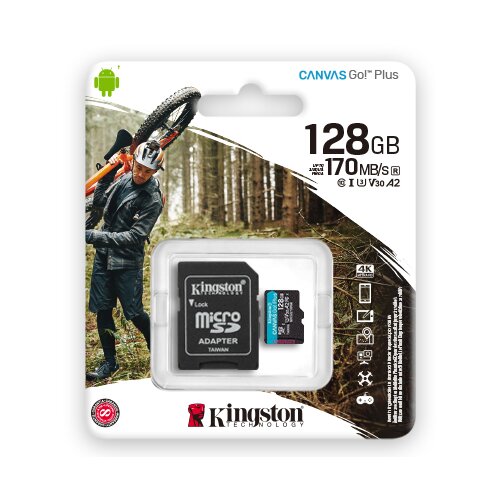 Kingston microSD 128GB CanvasGoPlus Slike