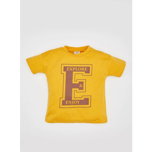 Defacto Baby Boy Regular Fit Slogan Printed T-Shirt Cene