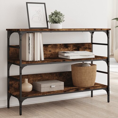vidaXL Konzolni stol boja hrasta 100x32x75 cm od konstruiranog drva Cijene