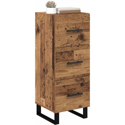  Kreveta Staro drvo 34,5 x 34 x 90 cm Obrađeno drvo i čelik Slike