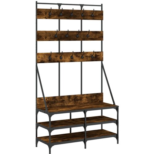 Maison Chic Regal za oblačila s prostorom za čevlje - Polica za čevlje dim. hrast 100x40x184cm, (21777833) Cene
