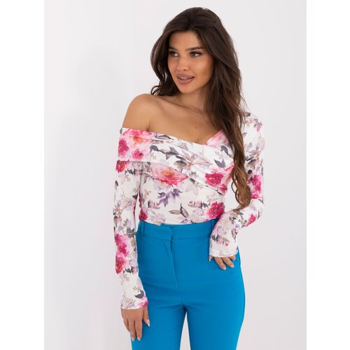 Factory Price Blouse-FN-BZ-4652.53-white-pink Slike