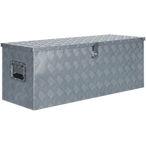  Skrinja iz aluminija 110,5 x 38,5 x 40 cm srebrne barve Cene