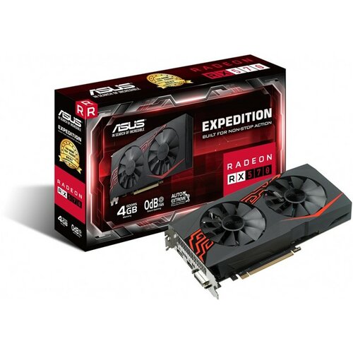 Asus EX-RX570-4G AMD RADEON RX 570 4GB GDDR5,HDMI/DVI/DP/ grafička kartica Slike