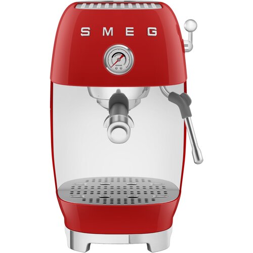 Smeg ECF03RDEU aparati za kavu s crvenom ruckom, 50's stil Cijene