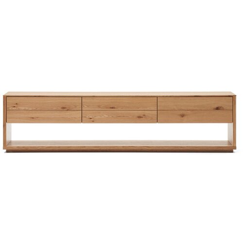 Kave Home TV komoda u dekoru hrasta u prirodnoj boji 200x51 cm Alguema &ndash; Cijene