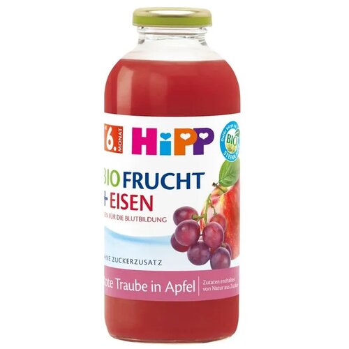 Hipp Voćni sok Bio, Jabuka i grožđe sa vitaminom C, 500 ml Slike