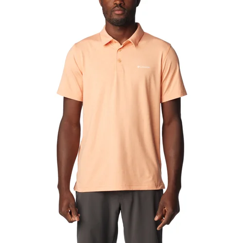 Columbia Polo majice kratki rokavi Tech Trail Polo Shirt Oranžna