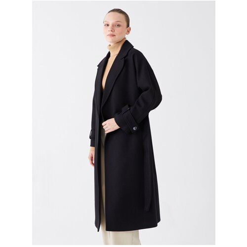 LC Waikiki Women&amp;#039;s Jacket Collar Plain Cachet Coat Slike
