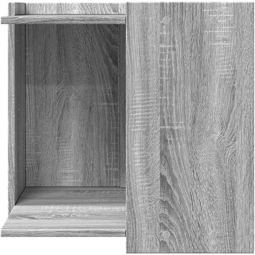 VidaXL Omara za mačje strani&amp;scaron;če siva sonoma 53x53x51 cm inženirski les Slike