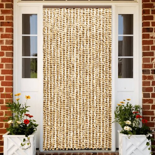 vidaXL Zavesa proti mrčesu bež in rjava 100x230 cm šenilja Cene