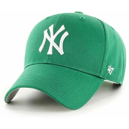 47 Brand Kapa s šiltom MLB New York Yankees zelena barva