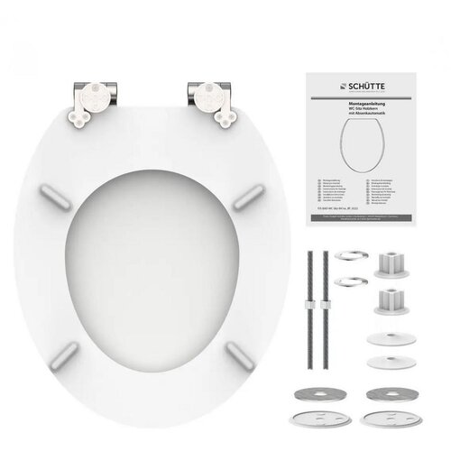 SCHÜTTE Deska za WC školjko WHITE iz lesa Cene