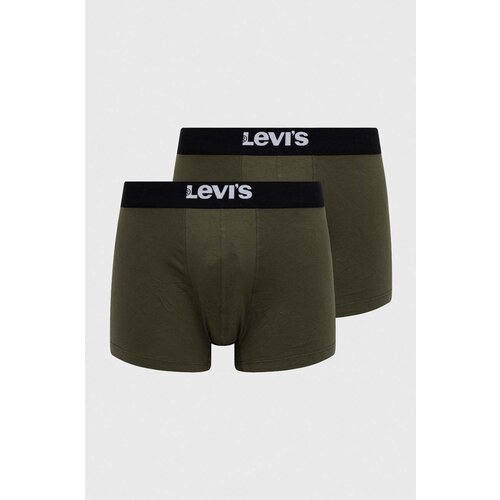 Levi&amp;#039;s Boksarice 2-pack mo&amp;scaron;ki, zelena barva Slike