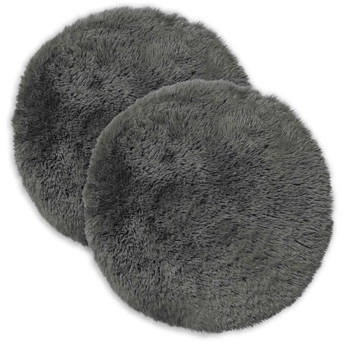  Presvlaka za jastuk 2 pcs HEERLEN Svjetlosiva Ø 30 cm PV flis Cene