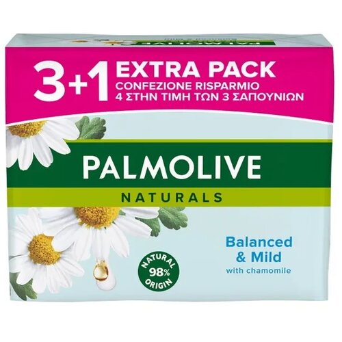 Palmolive Sapun za ruke Camomille &amp;amp; Vitamin E, 3+1, 90 g Slike