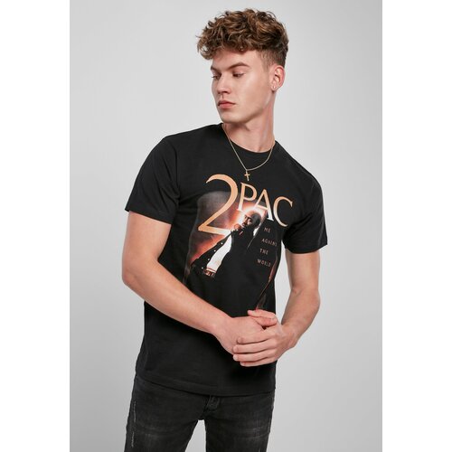 MT Men Tupac Me Against The World Cover Black T-Shirt Cene