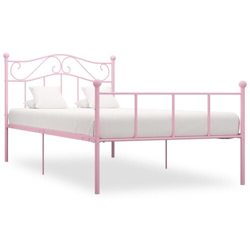 Furnova Posteljni okvir roza kovinski 90x200 cm, (21931663) Slike