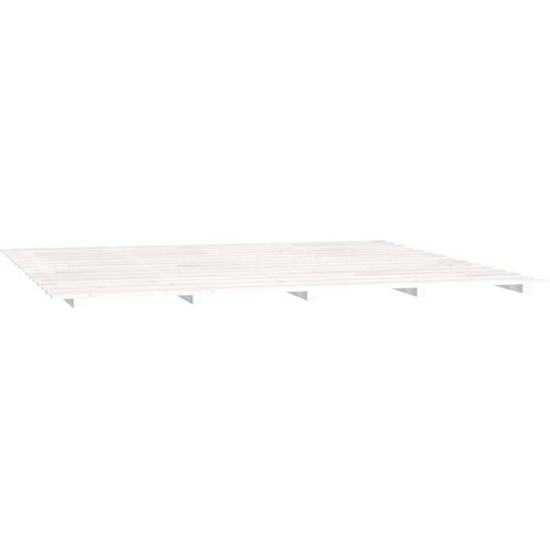  Okvir za krevet bijela 200 x 200 cm od masivne borovine Slike