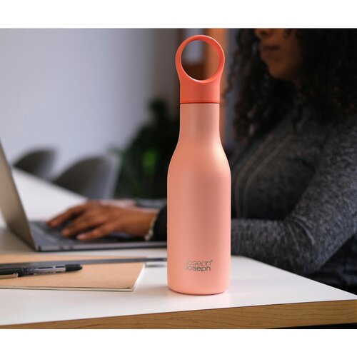 Joseph Joseph Loop 500ml Sta. Steel Coral Vac.Ins.Water Bottle Slike