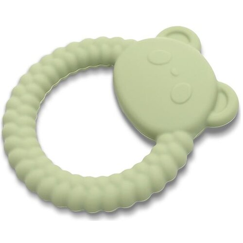 Lorelli SILIKONSKA GLODALICA ZA BEBE PANDA NATURAL - FRESH GREEN Cene