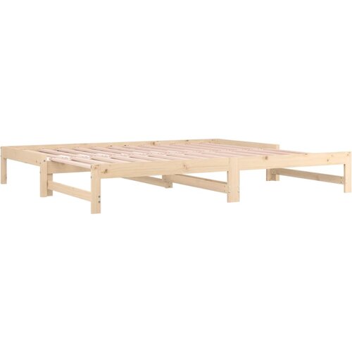  Dnevni ležaj na izvlačenje 2 x (90x190) cm od masivne borovine Slike